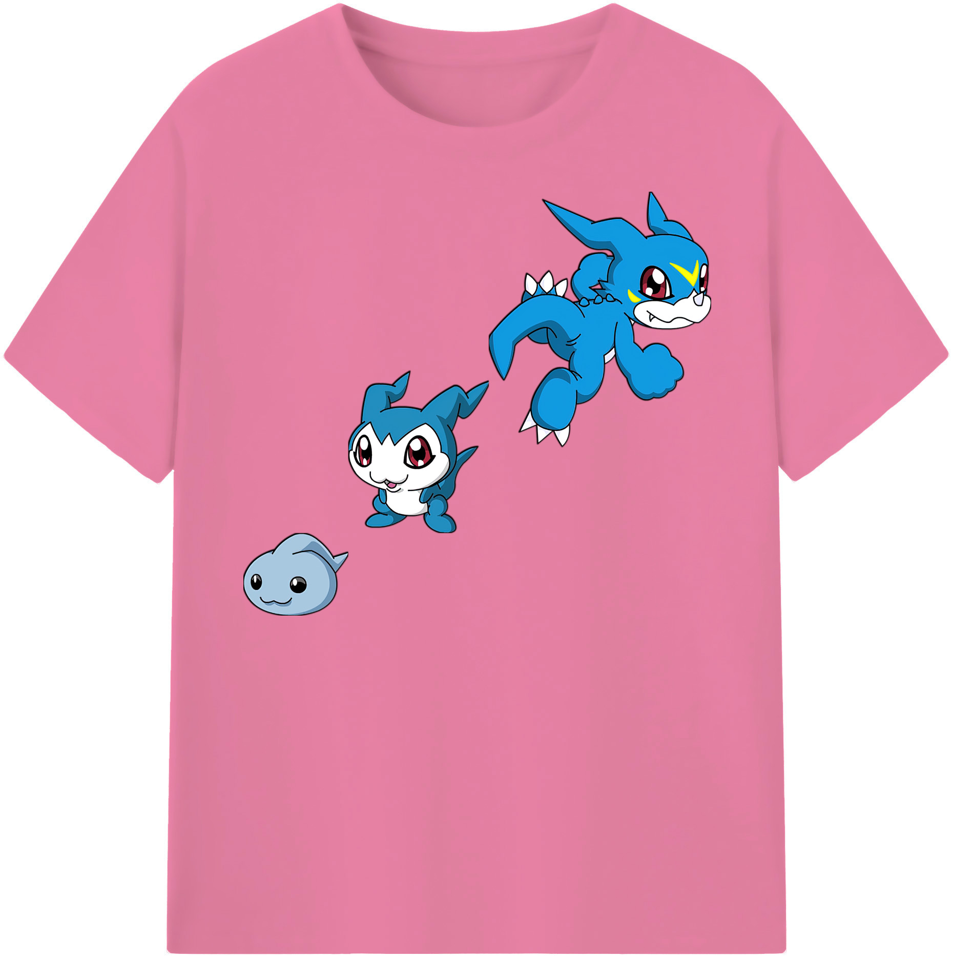 （画像用） Digimon デジタルモンスター/デジモン 綿100％半袖Tシャツ（フロントプリント）